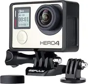 [GEPULY] Frame Mount Protective Housing Case with Bracket Accessories and Lens Cap for GoPro Hero 3, Hero3+, Hero 4 Black Silver Cameras