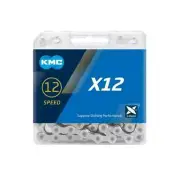 KMC X12 Chain - 12-Speed, 126 Links, Silver