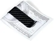 Labymos Carbon Fiber Money Clip Classic Design Slim Card Holder Super Handy Mini Size