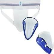 Outdoor Bunker Duke Athletic Supporter - White - with 2N1 Cup Included