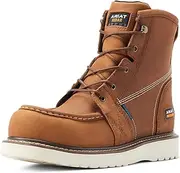 [ARIAT] Men's Rebar Wedge Moc 6" Waterproof Composite Toe Work Boot Western