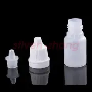 100pcs 5ml Empty Plastic Squeezable Dropper Bottles Eye Liquid Dropper LDPE New