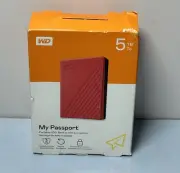 WD My Passport 5TB Portable HDD WDBPKJ0050BRD-WESN