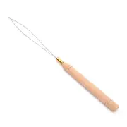Wooden Handle Pulling Loop Needle Hair Extension Tool All Kinds Micro Beads S_UU