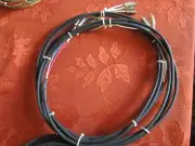 Audio Cable RCA MALE to RCA MALE mono 10 feet long 4 CHANNEL Labeled-4 Color
