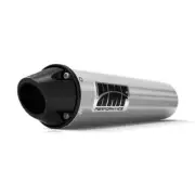 HMF Performance Brushed Slip On Exhaust Pipe Black Euro Cap Can-Am Outlander 570