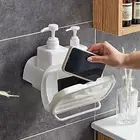 1 Set Spice Jar Holder Self-adhesive Storing No Drilling Installation Spice Jar