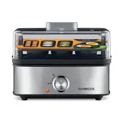 Kambrook 3 Way Egg Cooker - Black Stainless Steel