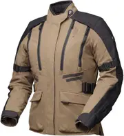 Modeka Lucano, textile jacket waterproof women , color: Light Brown/Black , size: 38