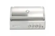 Crossray 4 Burner Infra-Red In-Built Gas BBQ Griller Outdoor Kitchen Silver