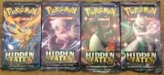 4 2019 Sealed Pokemon Sun & Moon Hidden Fates booster packs 1st Print from 2019!