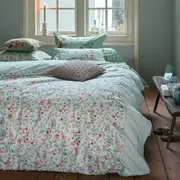 Midnight Garden White Cotton Quilt Cover Set