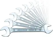 Stahlwille 10/9N Double Open-Ended Metric Spanner Set, 6-24 mm Size (9 Pieces)