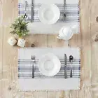 Farmhouse 13"x19" Placemat Set of 6 Blue Antique Kitchen Table Decor VHC Brands