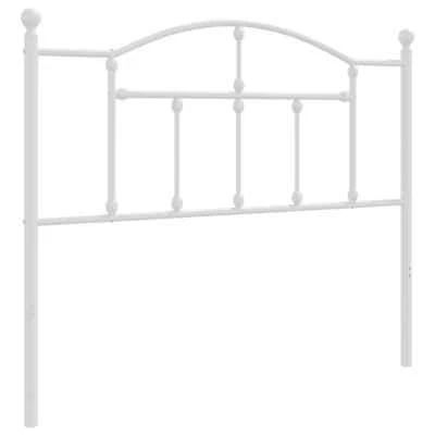 Metal Headboard White Industrial Bed Frame Head Bedhead King Single Size 107cm