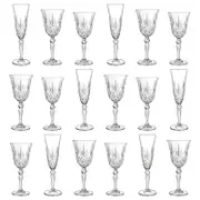 RCR Crystal 18pc Melodia Wine Glasses Set