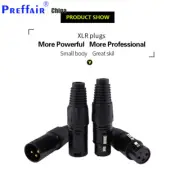 3Pin XLR Plug Audiophile Microphone Adapter Audio HIFI 3 Pin XLR Connector DIY