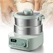 5L Electric Dough Maker with Ferment Function, Household Kneading Machine Small Automatic Dough Making Machine, Stainless Steel Flour Mixer Kneading Machine, for Bakeries Restaurants B