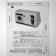 Olympic Model 558 5 Tube AM Clock Radio Receiver - SAMS Photofact ™ 1962 - New
