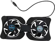 FELTECHELECTR Laptop Cooler Mm Fan Notebook Cooling Pad Portable Cooling Mat Gaming Laptop Stand Anti-Slip Design