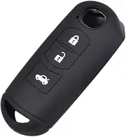 Happyit Silicone Car Key Cover Case for Mazda 2 3 5 6 CX-3 CX-5 CX-7 CX-9 Speed Miata MX5 Remote Fob 2 3 4 Buttons (3 Buttons A)