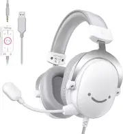 FIFINE USB PC Gaming Headset with 3.5Mm Audio Jack, Detachable Microphone, 7.1 S