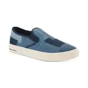 Sun + Stone Men's Sierra Denim Patchwork Slip-on Sneakers Sz 8.5M