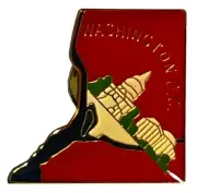 Wholesale Lot of 50 Washington D.C. Enamel State Map Hat Cap Lapel Pin (ACE-609)