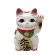 Castle Enterprises Lucky Cat (Left Hand) Piggy Bank Seto Ware Made in Japan
