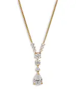Nadri Halle Cubic Zirconia Lariat Necklace, 16-18