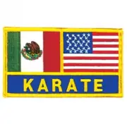 Karate Flag Martial Arts Patch - 5"