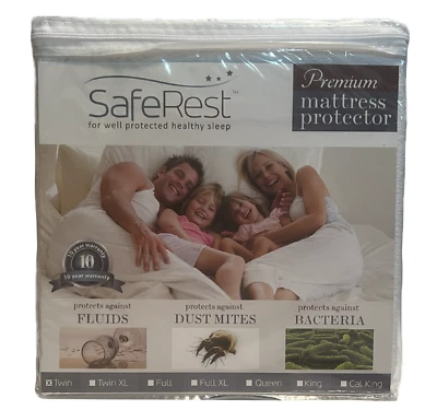 SafeRest Premium Matress Protector Twin Hypoallergenic Waterproof Breathable