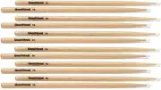 Goodwood US Hickory Drumsticks 6-pair - 7A - Nylon Tip (5-pack) Bundle