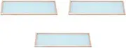 Set of 3 Azuchi Lattice Rectangular Box Warlon Lid [Shokado]