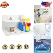 Durable Bamboo Wall Shelf for Safe Storage of Little Tikes Toys and Books