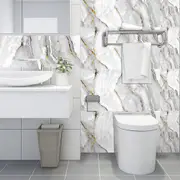 10Pcs Marble Style Mosaic Tile Wall Stickers Waterproof Wallpaper Removable Decal Kitchen Bathroom