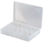 FISCHER PLASTIC 1H212 18 Compartment Storage Box 12 Removable Dividers