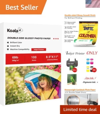 Koala Thick Photo Paper Inches Heavyweight Double Sided High Glossy 100 Sheet...