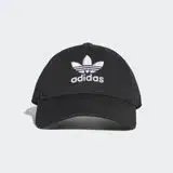 在飛比找遠傳friDay購物優惠-adidas 帽子 Trefoil 黑 白 三葉草 老帽 基