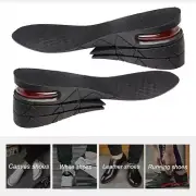 3-Layer 7CM Height Increase Elevator Insoles Pads Soles Foot Pad Inserts Massage