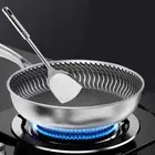 Whole Body Tri-Ply Stainless Steel Frying Pan 316 Wok Double-sided Skillet All
