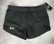 Under Armour Girls Shorts Black Youth Large 100% Polyester Unlined NWT 0222