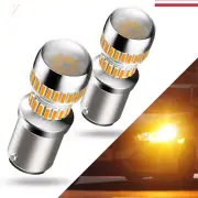 1157 BAY15D Amber LED Turn Signal Light Parking Bright Bulbs Super NEW Lamps (for: Renault)