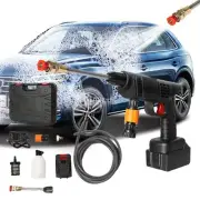 Cordless Pressure Washer Gun, 10000 mAh Battery Powered Pressure Washer Porta...
