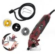 220V 400W Electric Mini Circular Saw Wood Metal Cutting Tool with 3 Blades NEW