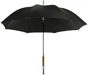 WLLKIY Retro Umbrella, Men's Automatic Wooden Handle Outdoor Creative Personality Umbrella, Long Handle Large Double Golf Umbrella