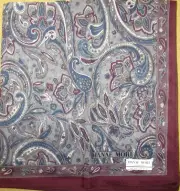 HANAE MORI *Mens Paisley Azuki-Red Handkerchief 43cm /DAINITI