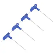 4pcs 3mm Hex Key T-Handle Dual End Wrench Spanner, Metric CR-V Steel