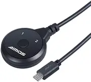 Wired Remote Control for 2 Port KVM Switch with Micro-USB Interface