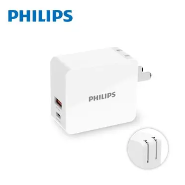 【Philips 飛利浦】USB-C 30W PD 充電器(DLP5320C)
